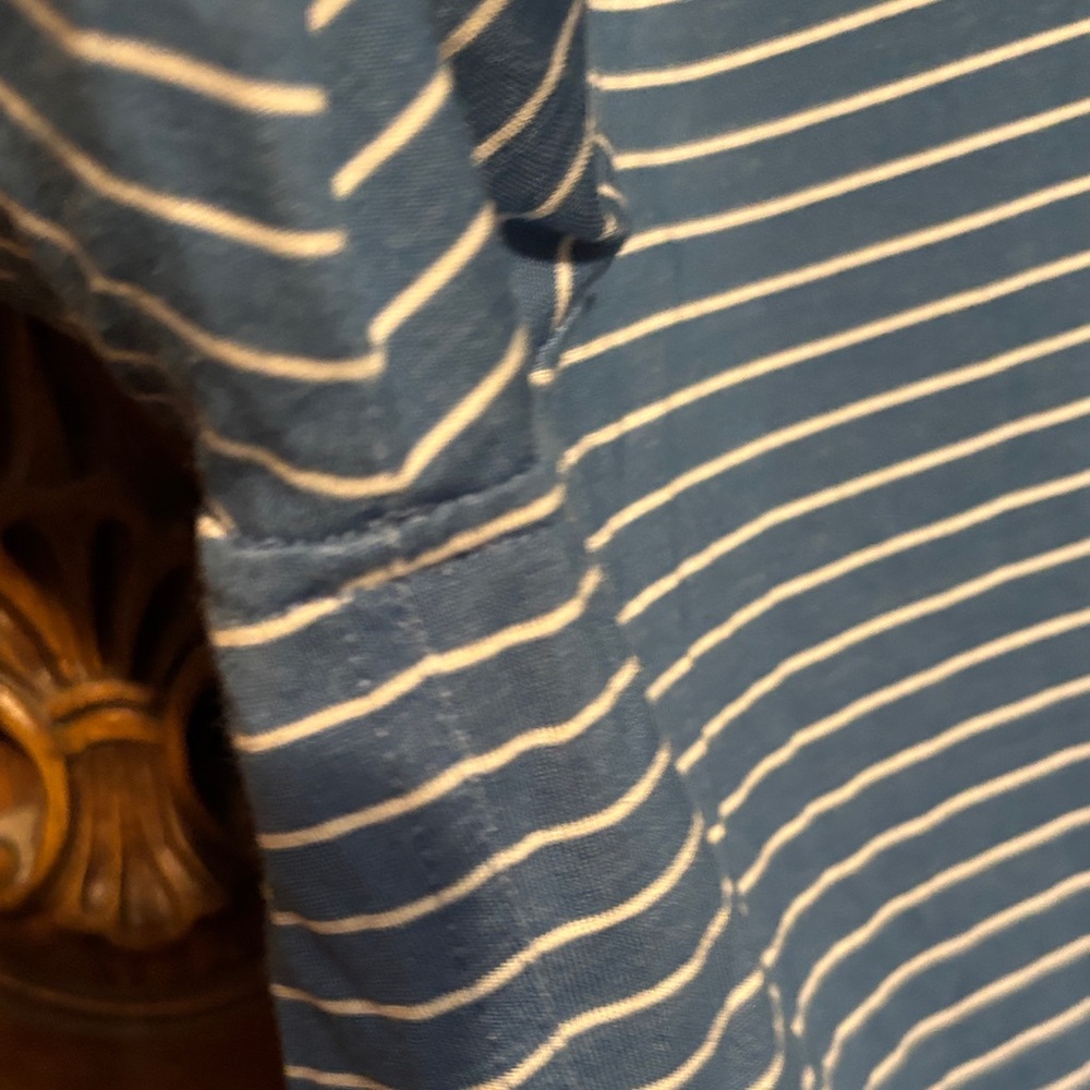 Striped Blue Women's Top (R) - Picture 4 of 7